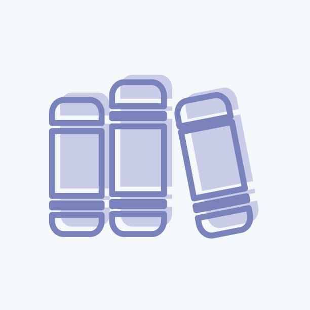 适用于移动App的双图标书籍符号图片下载