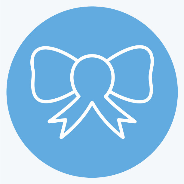 图标蝴蝶结适合婚礼象征蓝色眼睛图片下载