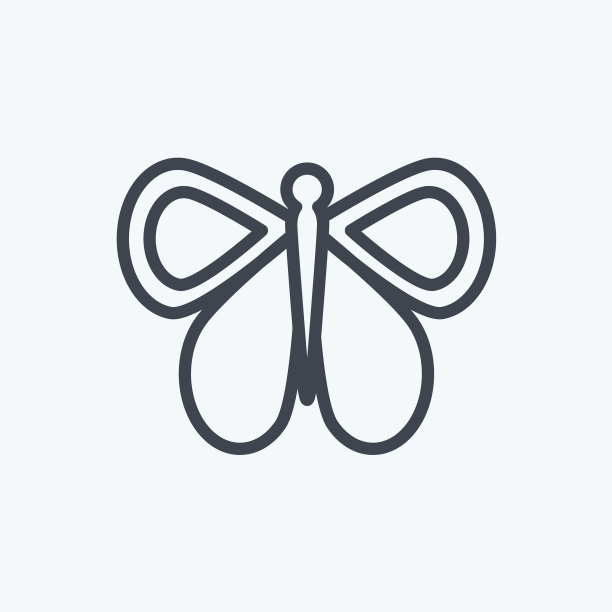 图标蝴蝶1适合动物符号线图片下载