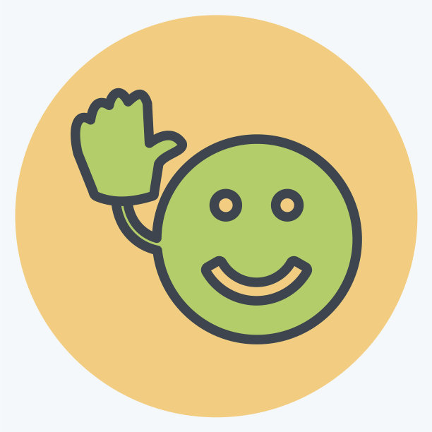 图标emoticon拜适合表情符号图片下载