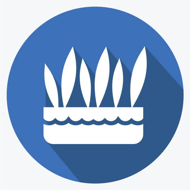 图标草花盆适合园林符号长图片下载