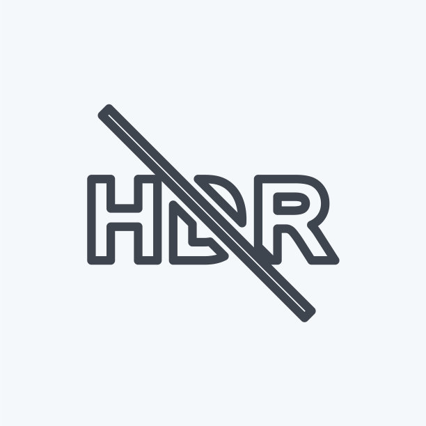图标HDR关闭，适合图片编辑符号图片下载