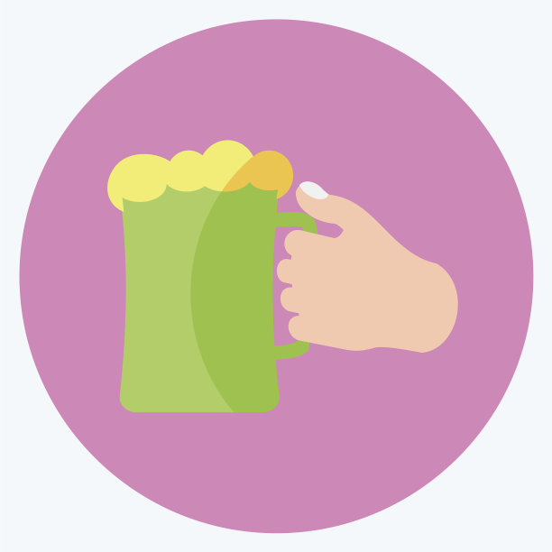 图标持有啤酒杯适合手的行动图片下载