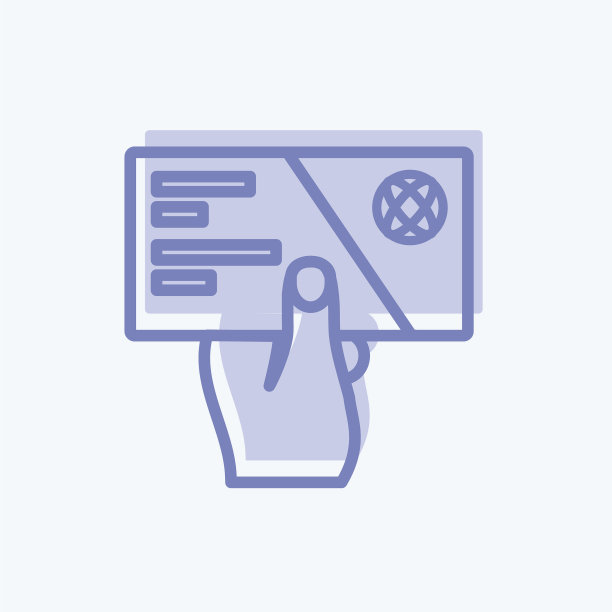 图标手持名片适合手图片下载