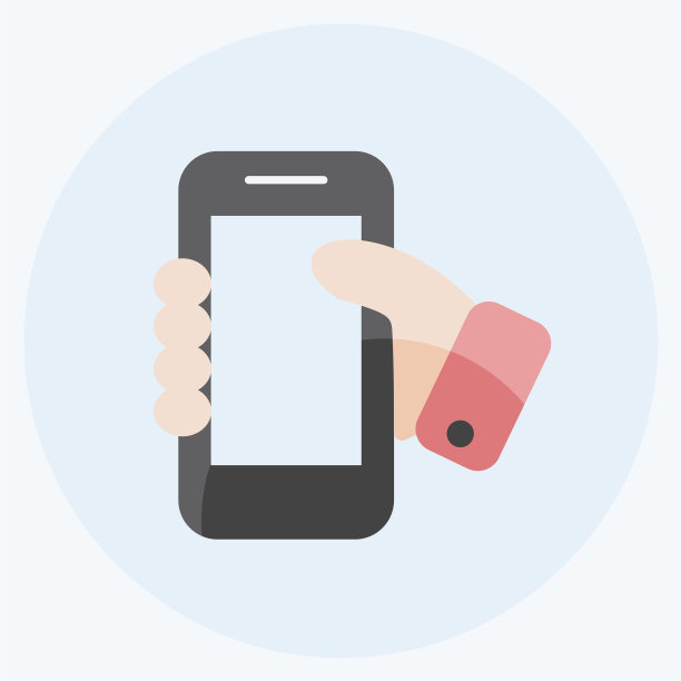 图标手持智能手机适合网页图片下载