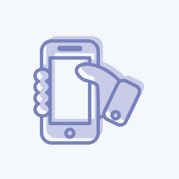 图标手持智能手机适合网页图片下载