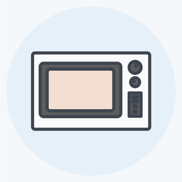 图标微波炉适合家庭的象征图片下载