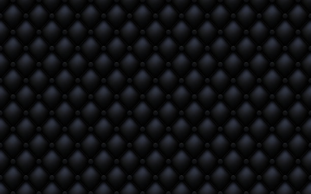 黑色扣豪华皮革图案与黑色对角缝纫针。矢量溢价背景钻石形状元素。豪华图案页填充，包装纸，墙纸图片下载