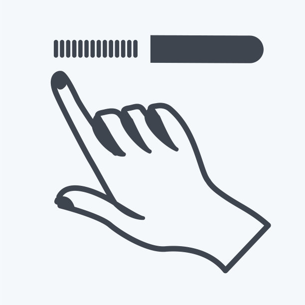 图标指甲锉适合美容护理符号图片下载