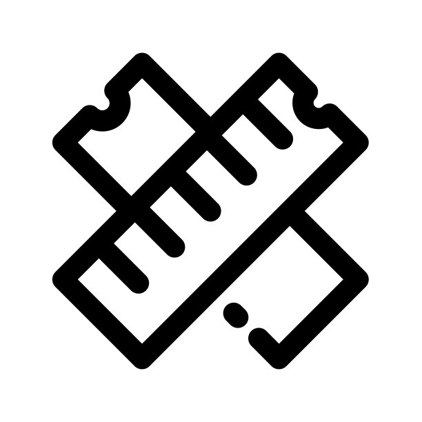 插图矢量图形的标尺图标图片下载