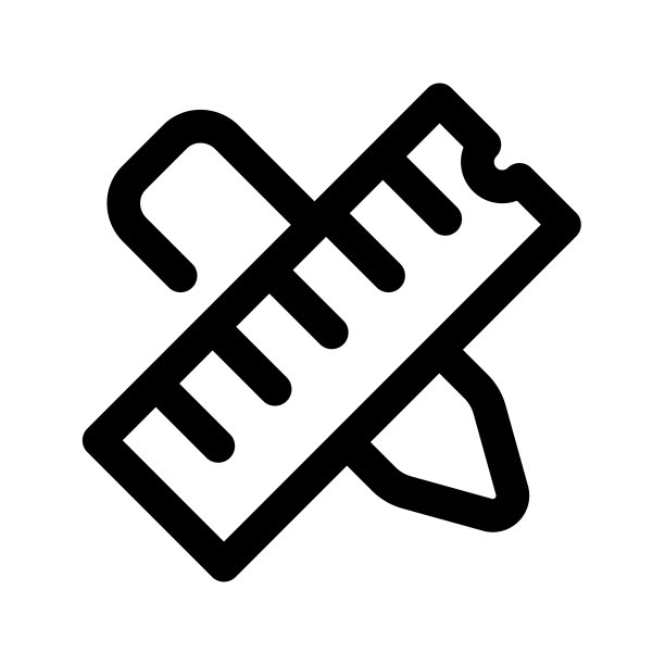 插图矢量图形的标尺图标图片下载