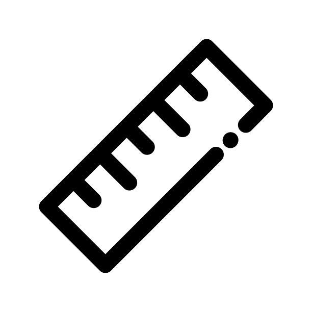 插图矢量图形的标尺图标图片下载