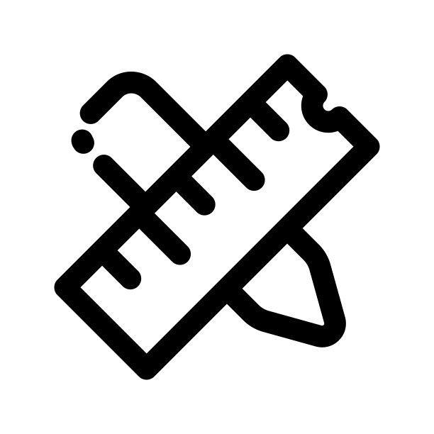 插图矢量图形的标尺图标图片下载