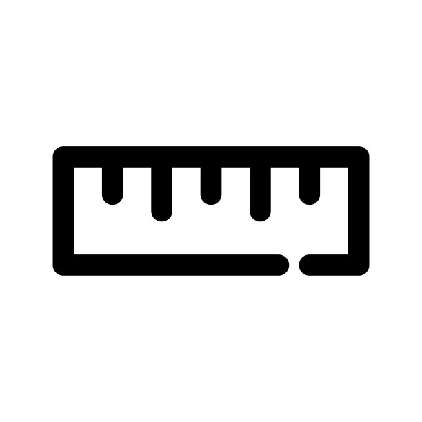 插图矢量图形的标尺图标图片下载