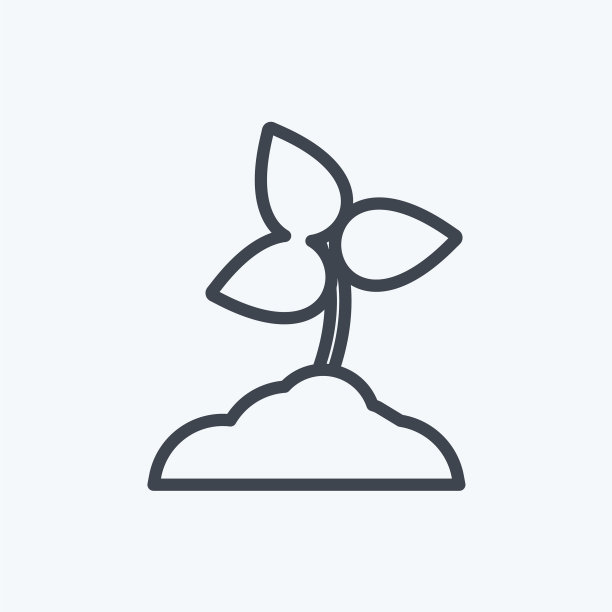 图标种植适合园林符号行图片下载