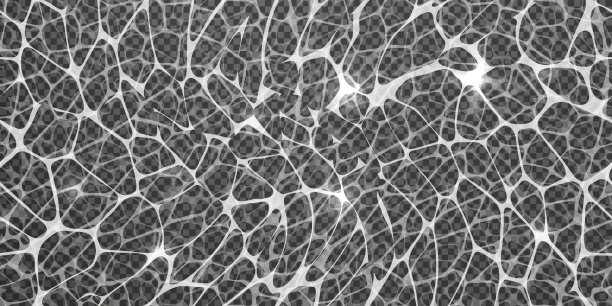 在光照下透明模拟水运动的俯视图图片下载