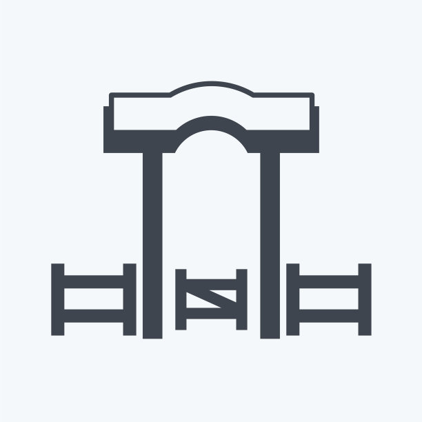 西部牧场标志符号图标图片下载