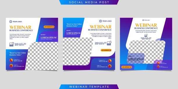 一套社交媒体故事发布模板概念设计图片下载