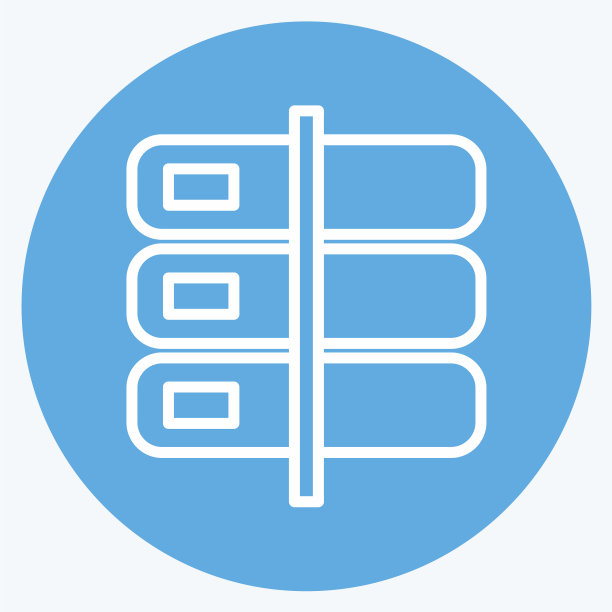 适用于移动App的蓝色图标存储符号图片下载