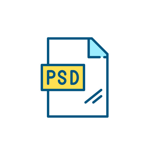 PSD文件格式图标像素完美的可编辑图片下载