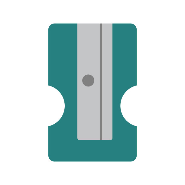 卷笔刀,卡通风格。时髦的现代矢量插图孤立在白色背景，手绘，平面图片下载