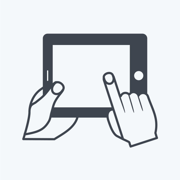 图标使用平板电脑适合手部动作图片下载