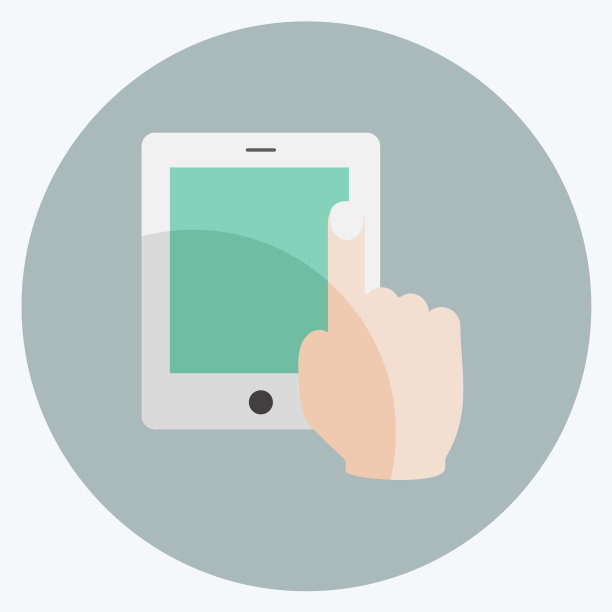 图标使用触摸装置适合手的动作图片下载