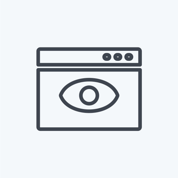 适用于IT服务的Web可见性图标图片下载
