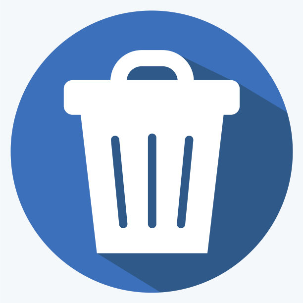 图标垃圾桶适合社区符号长图片下载