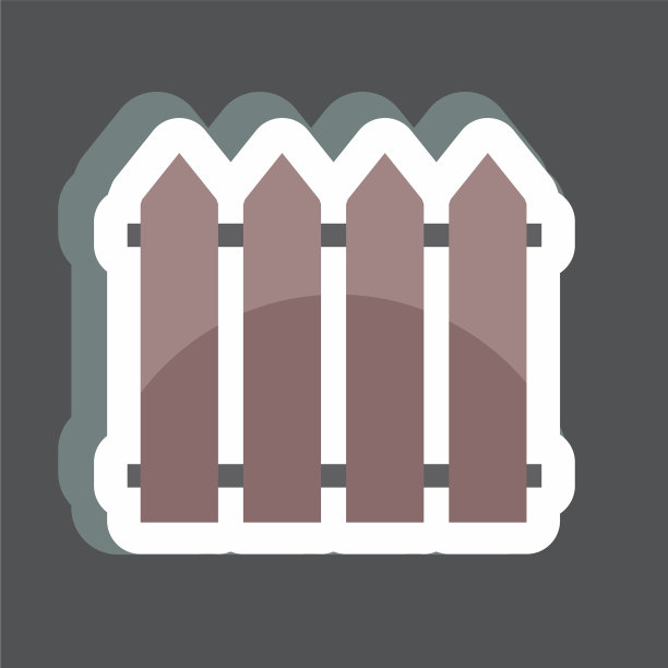 弹簧栅栏贴纸适合符号简单图片下载