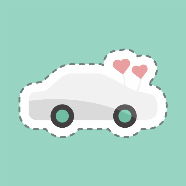 贴纸线条适合裁剪装饰车图片下载