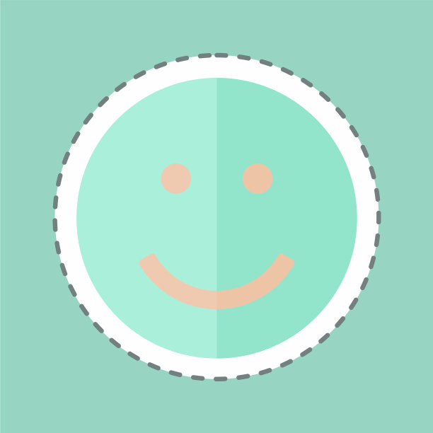 贴纸线剪表情笑适合图片下载