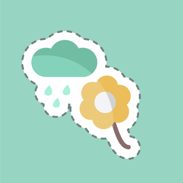 不干胶线条剪花用雨水适合图片下载