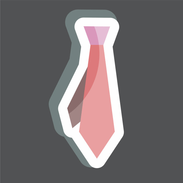 贴纸领带适合男士佩戴的饰品符号图片下载