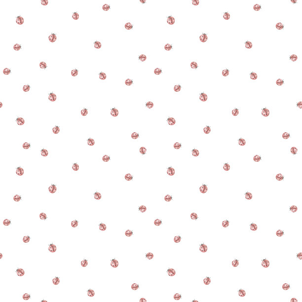 瓢虫水彩无缝图案插图的孩子图片下载