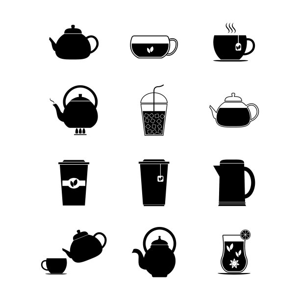 茶图标集热饮杯冷饮冰茶和图片下载