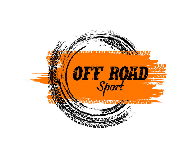 越野运动垃圾旗赛车轮胎痕迹图片下载