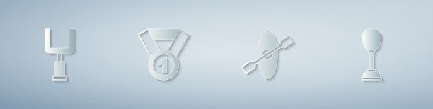 设置美式足球目标后奖牌皮划艇和图片下载