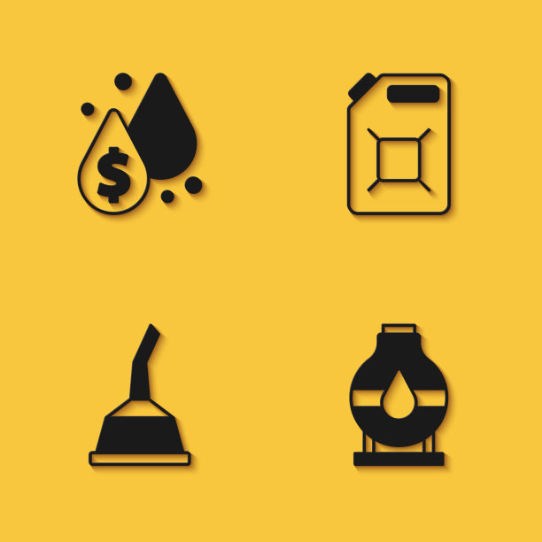 设定油滴与美元符号罐储存图片下载