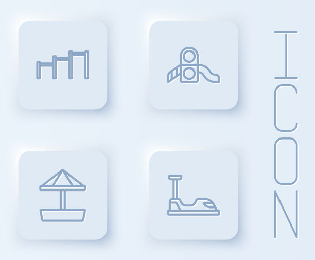 设线运动单杠滑梯运动场图片下载