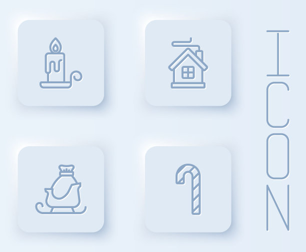 定线燃烛圣诞快乐屋图片下载