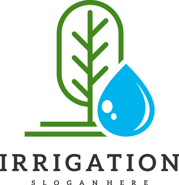 灌溉标志设计图标符号模板图片下载