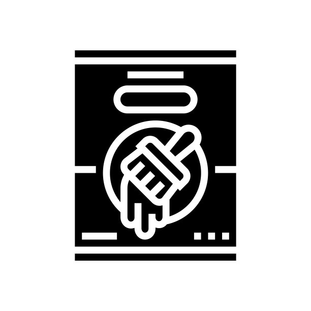 油漆工具维修标志矢量图图片下载