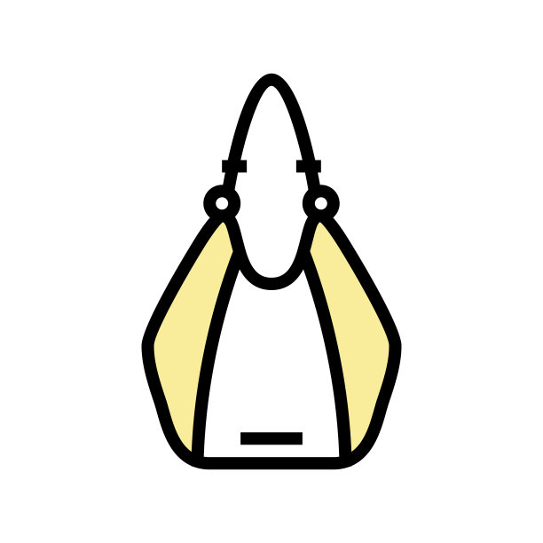 时尚包女人颜色图标矢量插图图片下载