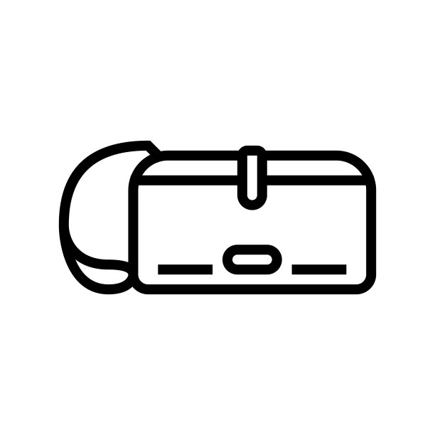 时尚包女人线图标矢量插图图片下载