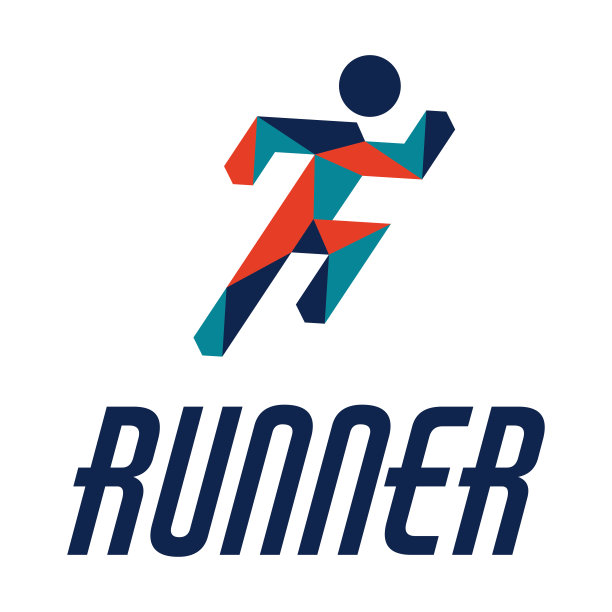 跑步者图标。轮廓短跑男性。孤立在白色背景。矢量图图片下载