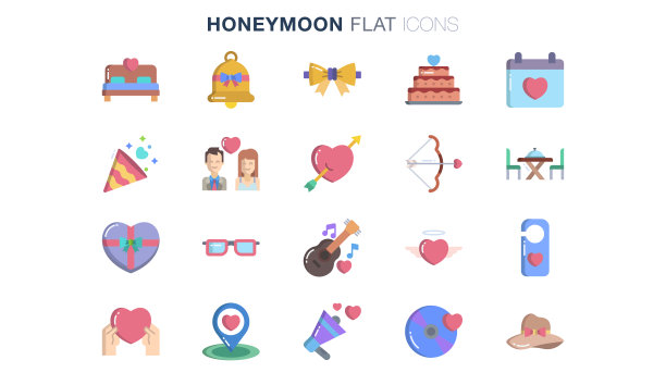 蜜月平面图标设置图片下载