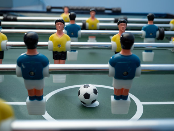 棋盘游戏足球。桌游特写。图片下载