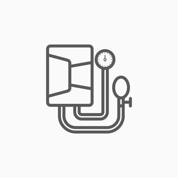 血压测量图标，健康矢量图图片下载