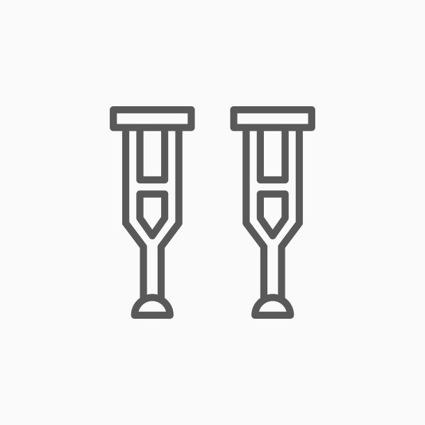 拐杖图标，拐杖矢量，手杖插图图片下载